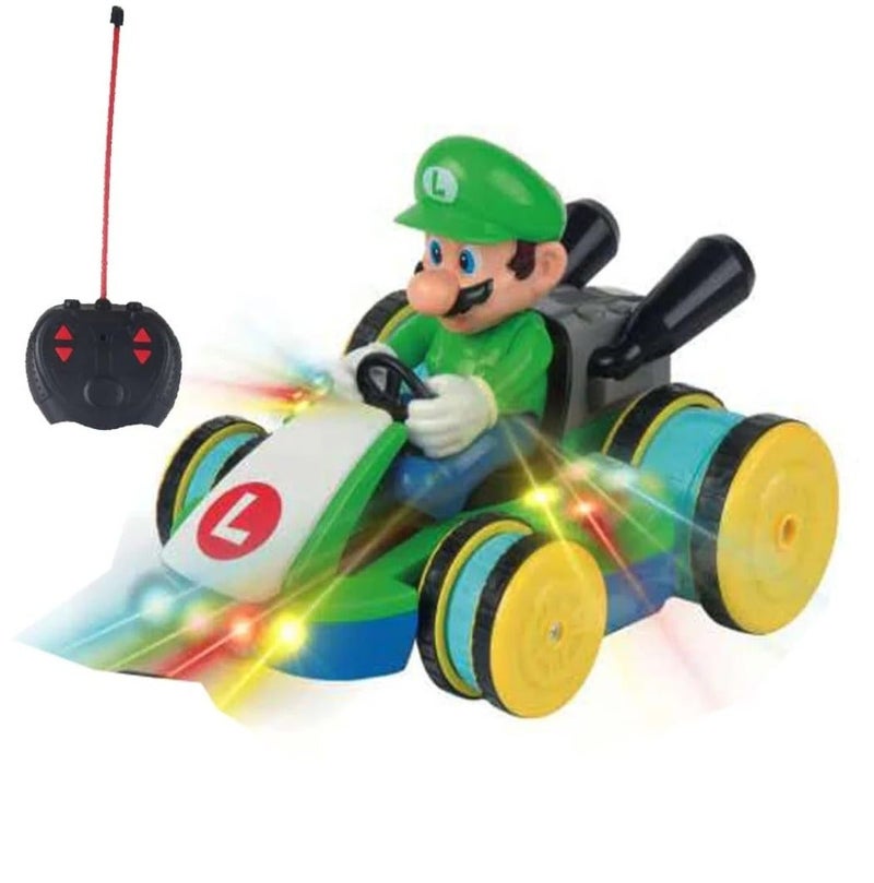 ماريو سيارة ماريو كارت تعمل بالتحكم عن بعد للأطفال والكبار، بنين وبنات، متعة قيادة فورية مع خاصية التشغيل الفوري - Image 1